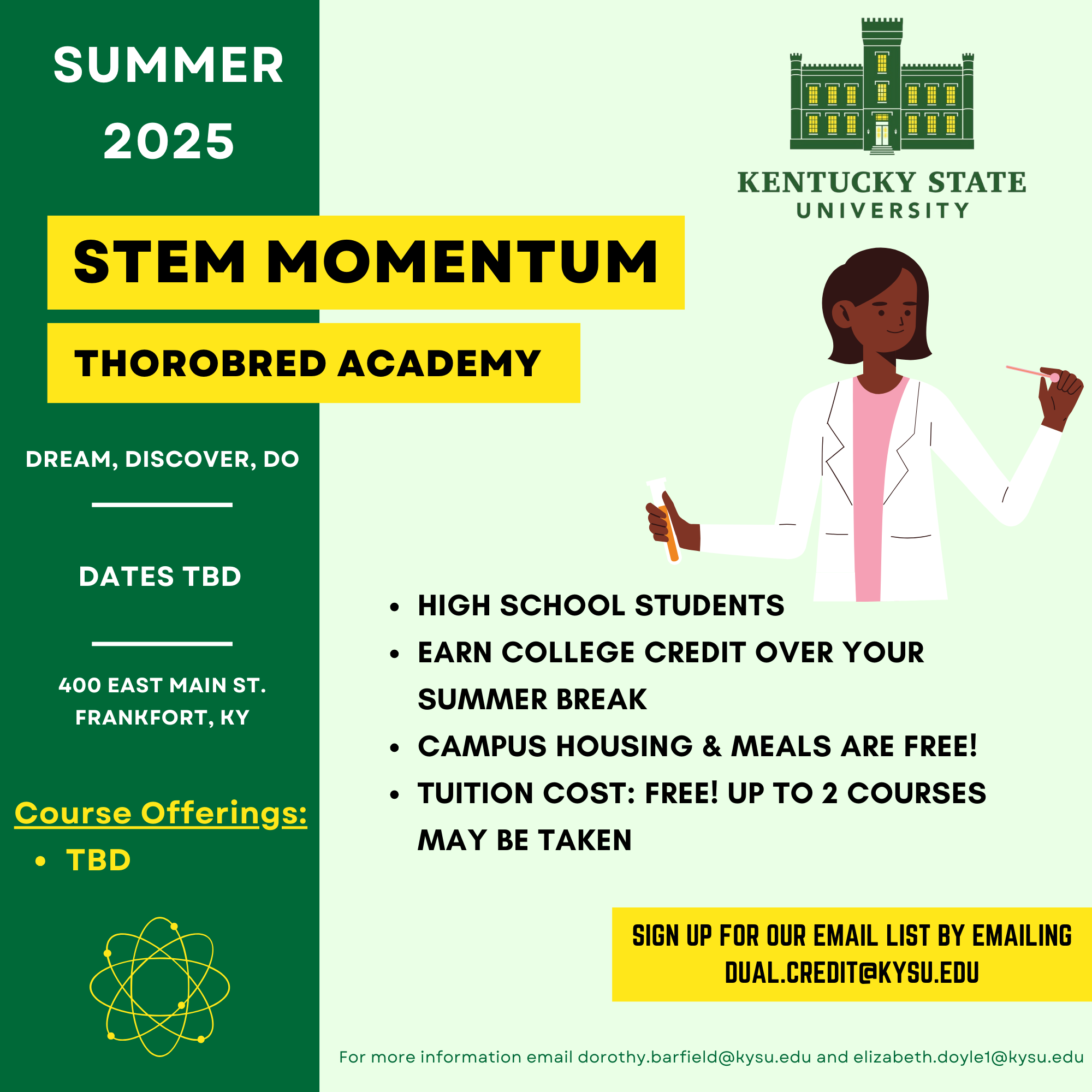 STEM Momentum Summer Program 2025 graphic