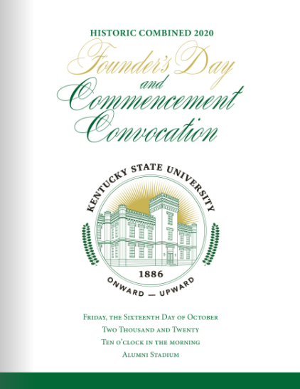 2020 Founder's Day and Commencement Convocation program