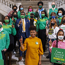 Kentucky State University drew a crowd for 2022 Green and Gold Day at the Capitol